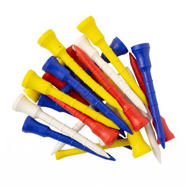 Lignum Tee PlasticTees Multicolour 12-Pack 72 mm